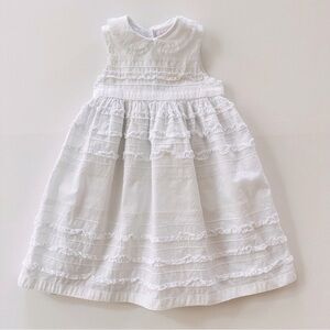 Sophie Dess 24 Months Baby Girl White Ruffle Dress Party Wedding